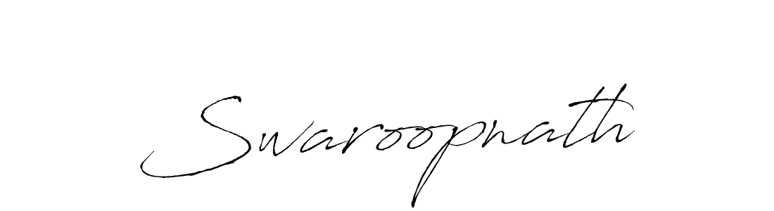 Create a beautiful signature design for name Swaroopnath. With this signature (Antro_Vectra) fonts, you can make a handwritten signature for free. Swaroopnath signature style 6 images and pictures png