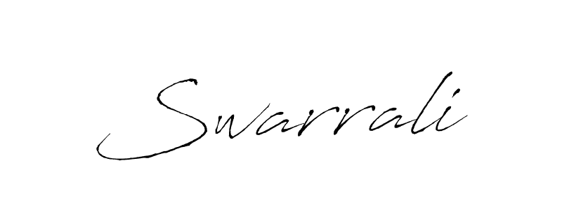 Design your own signature with our free online signature maker. With this signature software, you can create a handwritten (Antro_Vectra) signature for name Swarrali. Swarrali signature style 6 images and pictures png