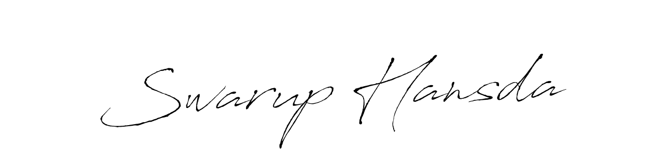 Also You can easily find your signature by using the search form. We will create Swarup Hansda name handwritten signature images for you free of cost using Antro_Vectra sign style. Swarup Hansda signature style 6 images and pictures png
