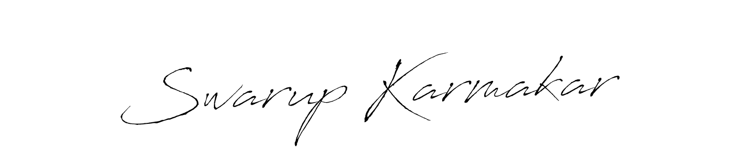 Design your own signature with our free online signature maker. With this signature software, you can create a handwritten (Antro_Vectra) signature for name Swarup Karmakar. Swarup Karmakar signature style 6 images and pictures png