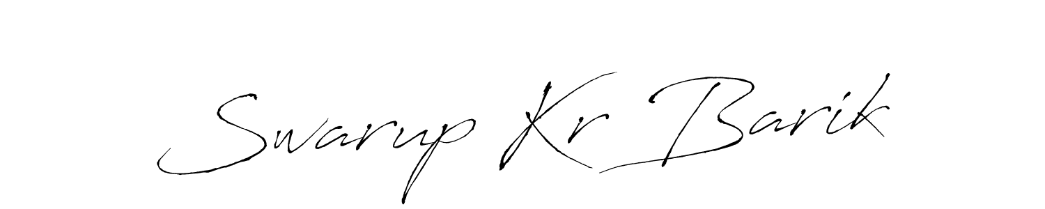 Swarup Kr Barik stylish signature style. Best Handwritten Sign (Antro_Vectra) for my name. Handwritten Signature Collection Ideas for my name Swarup Kr Barik. Swarup Kr Barik signature style 6 images and pictures png