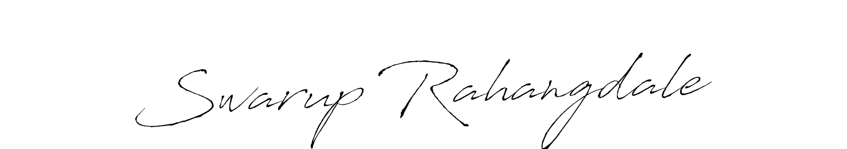 How to make Swarup Rahangdale signature? Antro_Vectra is a professional autograph style. Create handwritten signature for Swarup Rahangdale name. Swarup Rahangdale signature style 6 images and pictures png