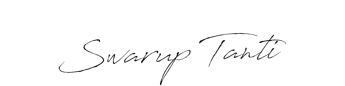 Make a beautiful signature design for name Swarup Tanti. With this signature (Antro_Vectra) style, you can create a handwritten signature for free. Swarup Tanti signature style 6 images and pictures png