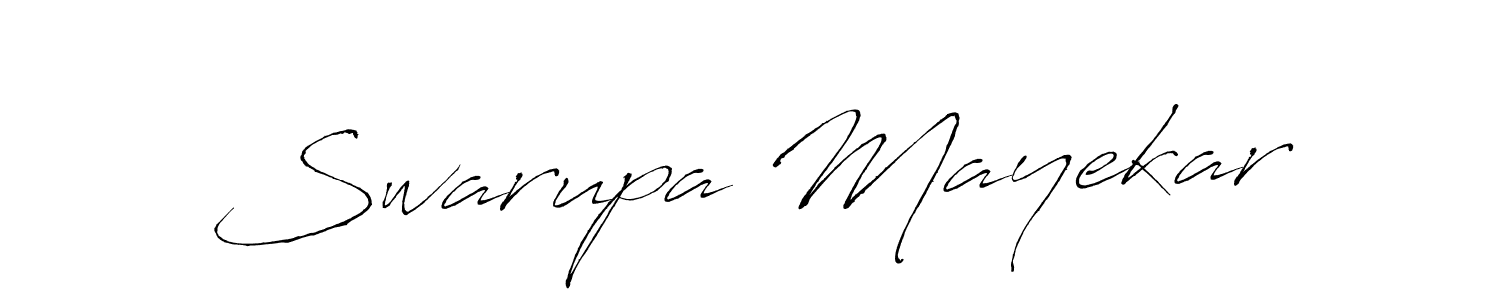 Swarupa Mayekar stylish signature style. Best Handwritten Sign (Antro_Vectra) for my name. Handwritten Signature Collection Ideas for my name Swarupa Mayekar. Swarupa Mayekar signature style 6 images and pictures png