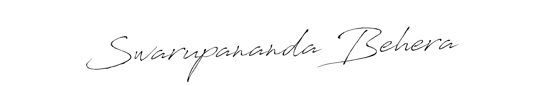 The best way (Antro_Vectra) to make a short signature is to pick only two or three words in your name. The name Swarupananda Behera include a total of six letters. For converting this name. Swarupananda Behera signature style 6 images and pictures png