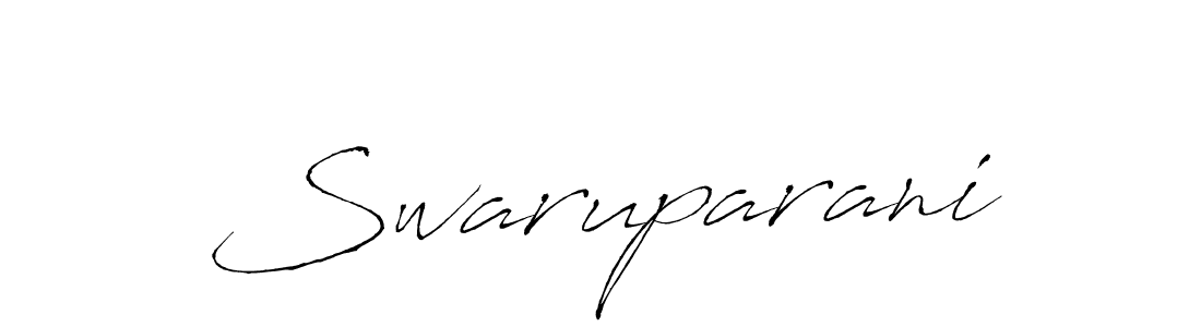 How to make Swaruparani signature? Antro_Vectra is a professional autograph style. Create handwritten signature for Swaruparani name. Swaruparani signature style 6 images and pictures png