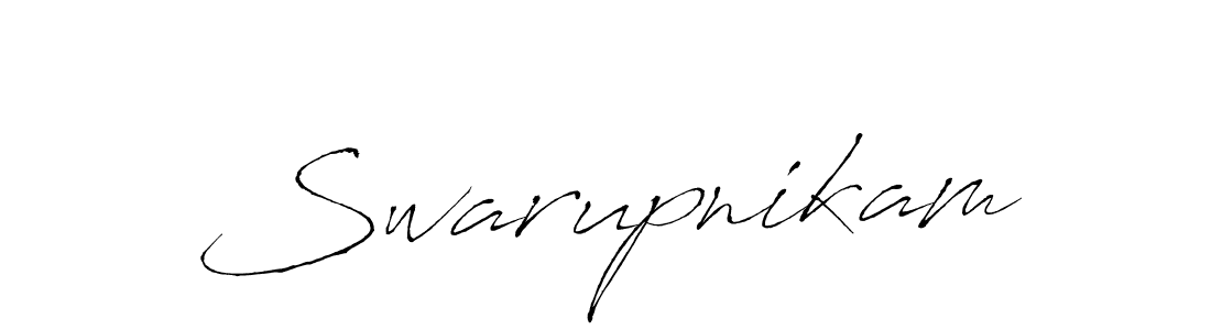 How to make Swarupnikam signature? Antro_Vectra is a professional autograph style. Create handwritten signature for Swarupnikam name. Swarupnikam signature style 6 images and pictures png