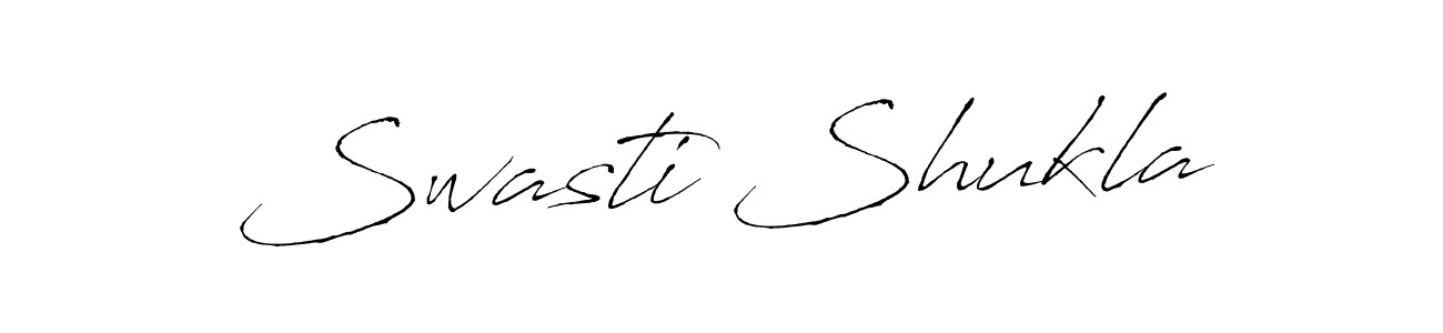 How to make Swasti Shukla signature? Antro_Vectra is a professional autograph style. Create handwritten signature for Swasti Shukla name. Swasti Shukla signature style 6 images and pictures png