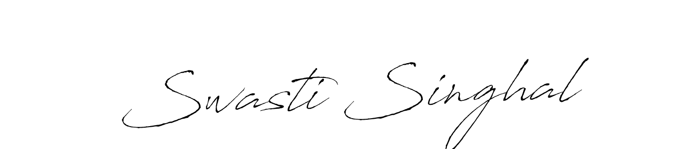 How to make Swasti Singhal signature? Antro_Vectra is a professional autograph style. Create handwritten signature for Swasti Singhal name. Swasti Singhal signature style 6 images and pictures png