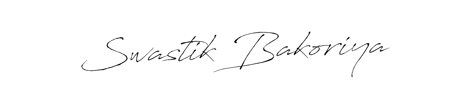 Swastik Bakoriya stylish signature style. Best Handwritten Sign (Antro_Vectra) for my name. Handwritten Signature Collection Ideas for my name Swastik Bakoriya. Swastik Bakoriya signature style 6 images and pictures png