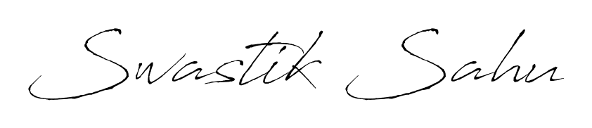 Make a beautiful signature design for name Swastik Sahu. With this signature (Antro_Vectra) style, you can create a handwritten signature for free. Swastik Sahu signature style 6 images and pictures png