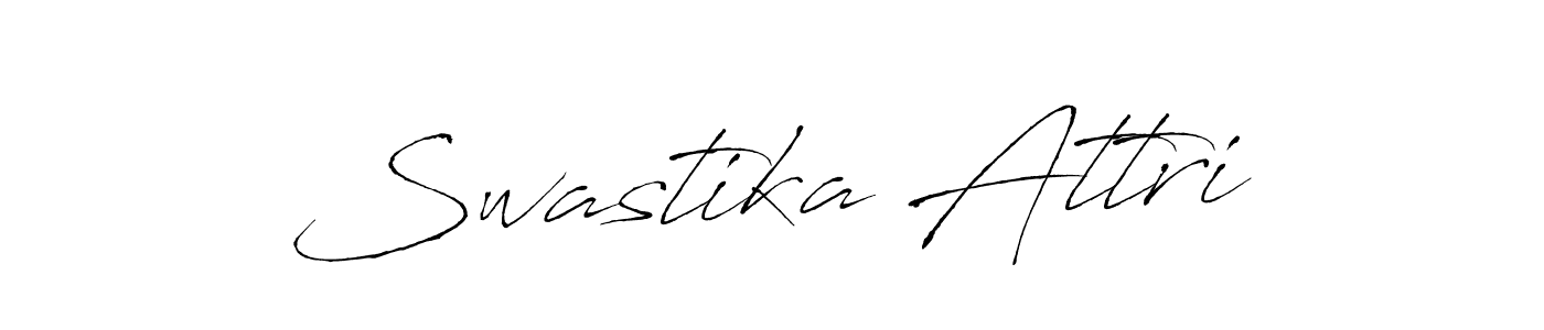 Design your own signature with our free online signature maker. With this signature software, you can create a handwritten (Antro_Vectra) signature for name Swastika Attri. Swastika Attri signature style 6 images and pictures png