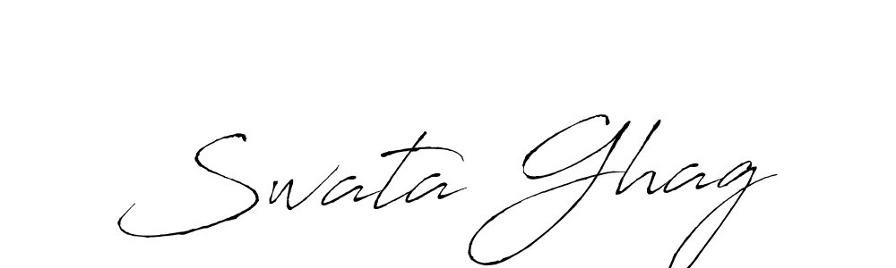 How to make Swata Ghag signature? Antro_Vectra is a professional autograph style. Create handwritten signature for Swata Ghag name. Swata Ghag signature style 6 images and pictures png