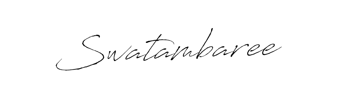 Create a beautiful signature design for name Swatambaree. With this signature (Antro_Vectra) fonts, you can make a handwritten signature for free. Swatambaree signature style 6 images and pictures png