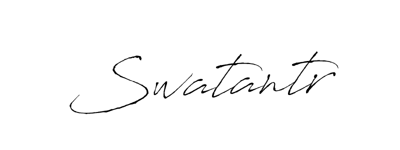 Use a signature maker to create a handwritten signature online. With this signature software, you can design (Antro_Vectra) your own signature for name Swatantr. Swatantr signature style 6 images and pictures png