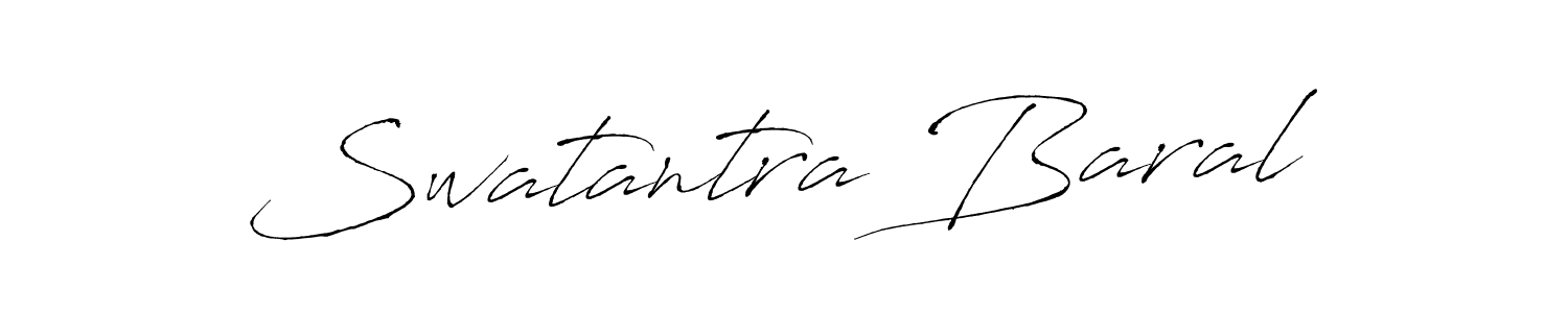 Create a beautiful signature design for name Swatantra Baral. With this signature (Antro_Vectra) fonts, you can make a handwritten signature for free. Swatantra Baral signature style 6 images and pictures png