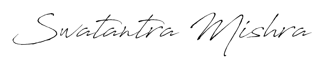 Create an unforgettable impression when signing with Swatantra Mishra name styled in Antro_Vectra typography. 100% free online generator. Swatantra Mishra signature style 6 images and pictures png
