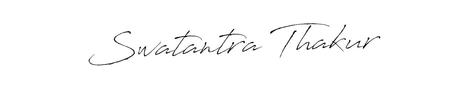 Create a beautiful signature design for name Swatantra Thakur. With this signature (Antro_Vectra) fonts, you can make a handwritten signature for free. Swatantra Thakur signature style 6 images and pictures png