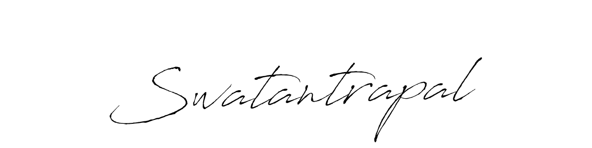 Design your own signature with our free online signature maker. With this signature software, you can create a handwritten (Antro_Vectra) signature for name Swatantrapal. Swatantrapal signature style 6 images and pictures png