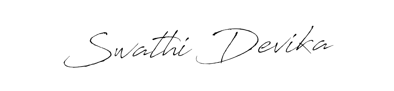 Swathi Devika stylish signature style. Best Handwritten Sign (Antro_Vectra) for my name. Handwritten Signature Collection Ideas for my name Swathi Devika. Swathi Devika signature style 6 images and pictures png