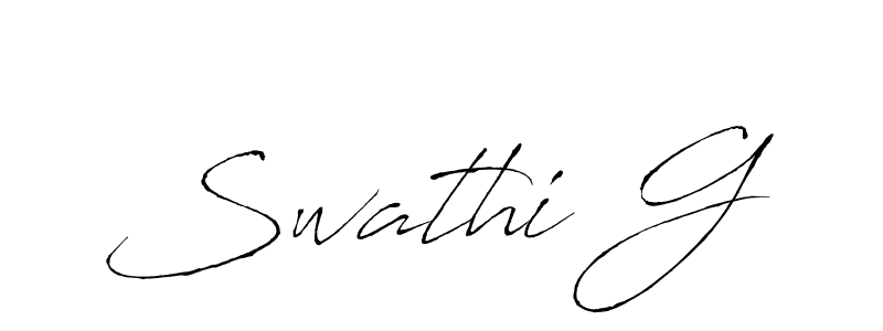 Similarly Antro_Vectra is the best handwritten signature design. Signature creator online .You can use it as an online autograph creator for name Swathi G. Swathi G signature style 6 images and pictures png