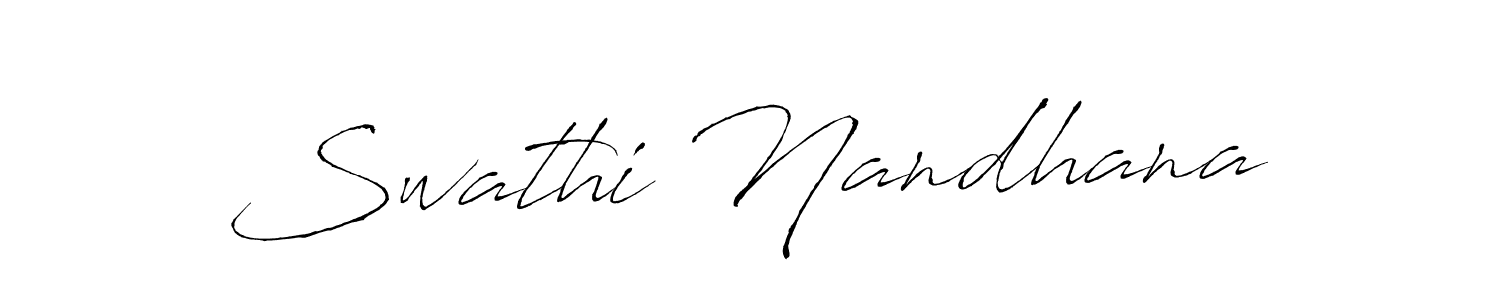 How to make Swathi Nandhana signature? Antro_Vectra is a professional autograph style. Create handwritten signature for Swathi Nandhana name. Swathi Nandhana signature style 6 images and pictures png