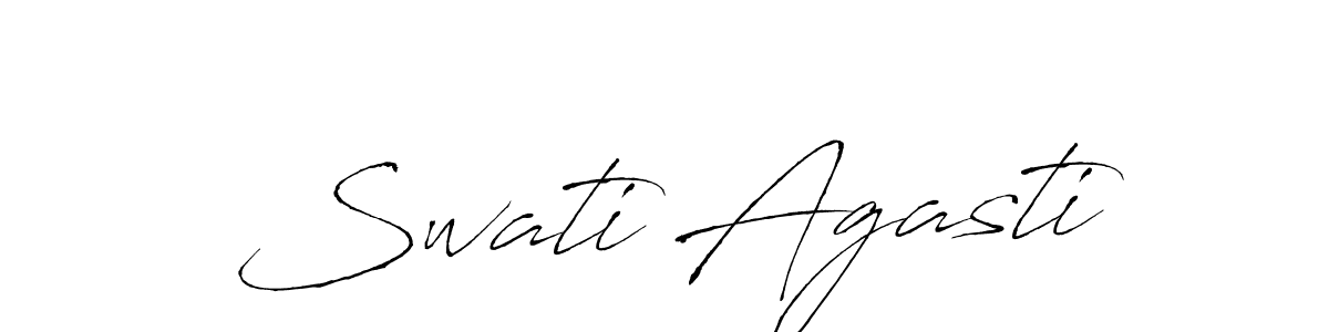 Design your own signature with our free online signature maker. With this signature software, you can create a handwritten (Antro_Vectra) signature for name Swati Agasti. Swati Agasti signature style 6 images and pictures png