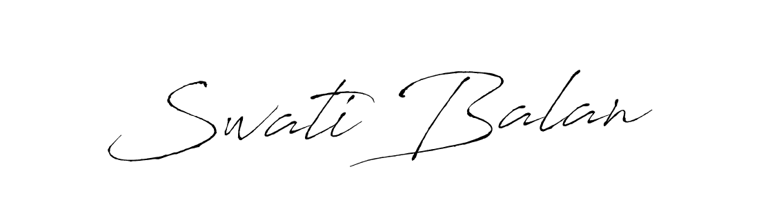 Create a beautiful signature design for name Swati Balan. With this signature (Antro_Vectra) fonts, you can make a handwritten signature for free. Swati Balan signature style 6 images and pictures png