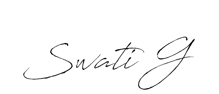 Make a beautiful signature design for name Swati G. Use this online signature maker to create a handwritten signature for free. Swati G signature style 6 images and pictures png