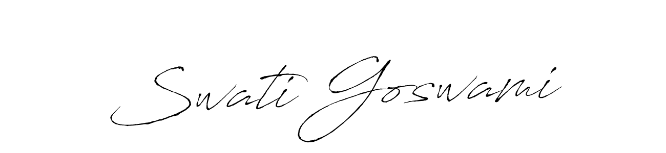 You should practise on your own different ways (Antro_Vectra) to write your name (Swati Goswami) in signature. don't let someone else do it for you. Swati Goswami signature style 6 images and pictures png