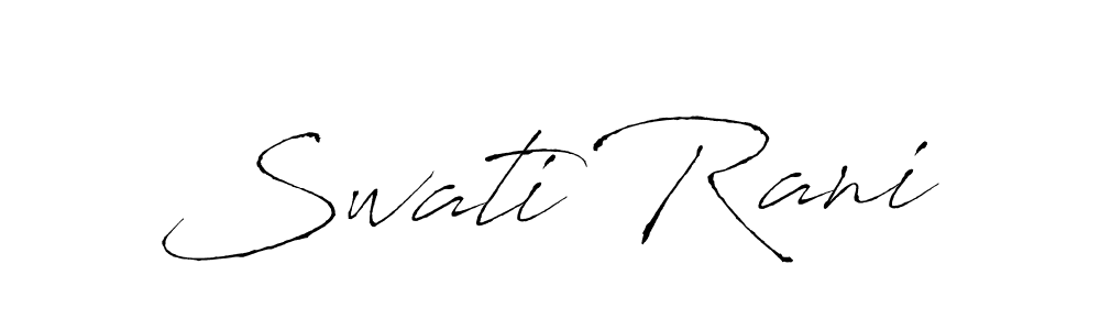 The best way (Antro_Vectra) to make a short signature is to pick only two or three words in your name. The name Swati Rani include a total of six letters. For converting this name. Swati Rani signature style 6 images and pictures png
