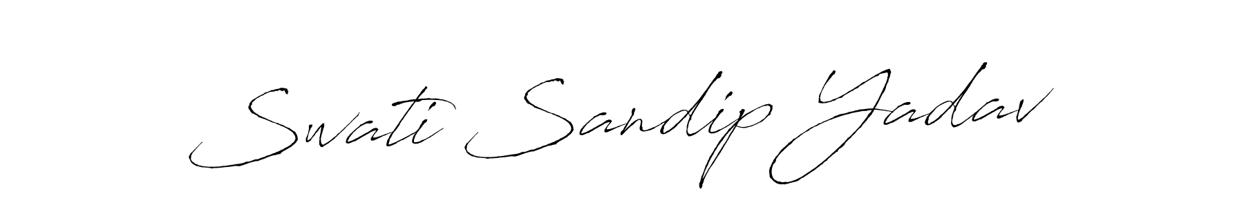 Design your own signature with our free online signature maker. With this signature software, you can create a handwritten (Antro_Vectra) signature for name Swati Sandip Yadav. Swati Sandip Yadav signature style 6 images and pictures png