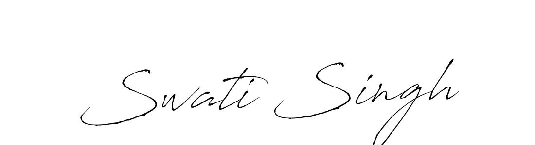 Swati Singh stylish signature style. Best Handwritten Sign (Antro_Vectra) for my name. Handwritten Signature Collection Ideas for my name Swati Singh. Swati Singh signature style 6 images and pictures png