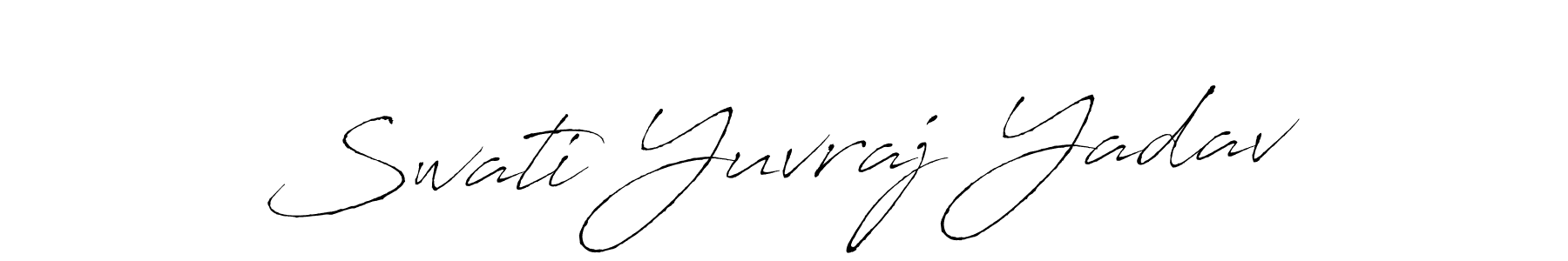 Make a short Swati Yuvraj Yadav signature style. Manage your documents anywhere anytime using Antro_Vectra. Create and add eSignatures, submit forms, share and send files easily. Swati Yuvraj Yadav signature style 6 images and pictures png