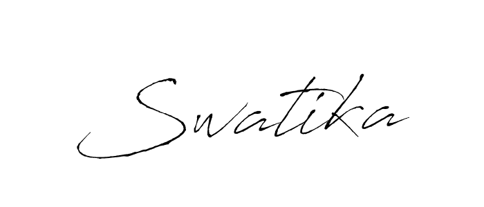 Design your own signature with our free online signature maker. With this signature software, you can create a handwritten (Antro_Vectra) signature for name Swatika. Swatika signature style 6 images and pictures png
