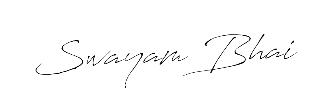 How to make Swayam Bhai signature? Antro_Vectra is a professional autograph style. Create handwritten signature for Swayam Bhai name. Swayam Bhai signature style 6 images and pictures png