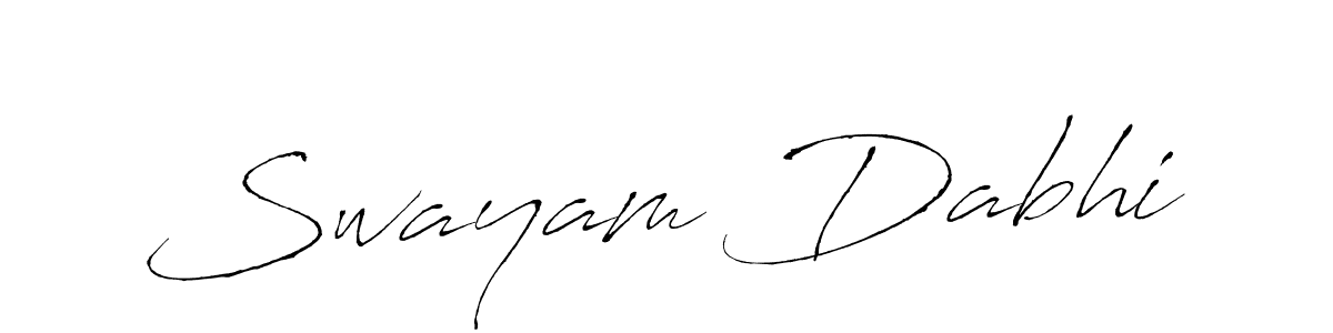 Make a beautiful signature design for name Swayam Dabhi. Use this online signature maker to create a handwritten signature for free. Swayam Dabhi signature style 6 images and pictures png