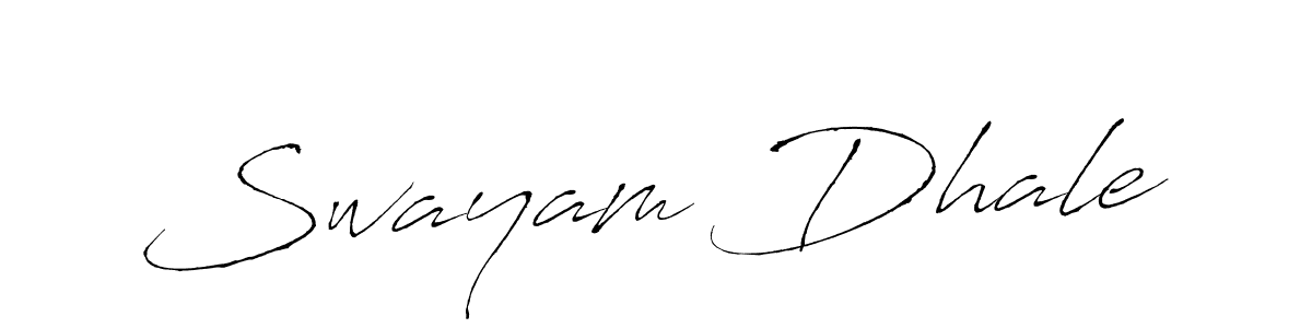 It looks lik you need a new signature style for name Swayam Dhale. Design unique handwritten (Antro_Vectra) signature with our free signature maker in just a few clicks. Swayam Dhale signature style 6 images and pictures png