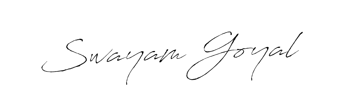 Make a beautiful signature design for name Swayam Goyal. Use this online signature maker to create a handwritten signature for free. Swayam Goyal signature style 6 images and pictures png