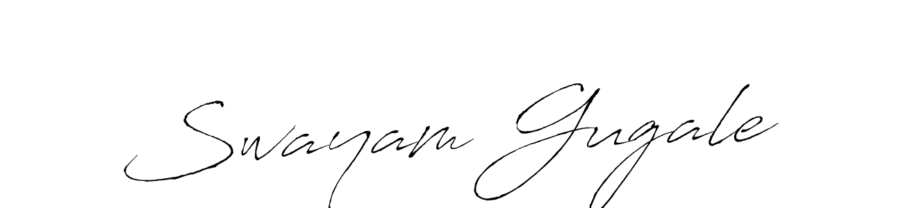 Use a signature maker to create a handwritten signature online. With this signature software, you can design (Antro_Vectra) your own signature for name Swayam Gugale. Swayam Gugale signature style 6 images and pictures png