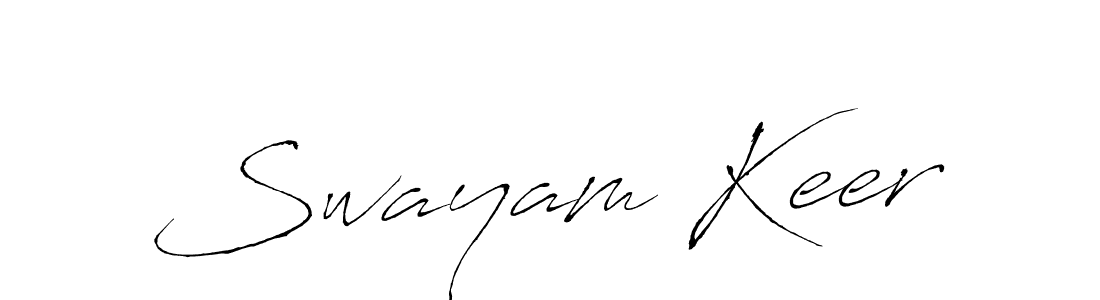 Use a signature maker to create a handwritten signature online. With this signature software, you can design (Antro_Vectra) your own signature for name Swayam Keer. Swayam Keer signature style 6 images and pictures png