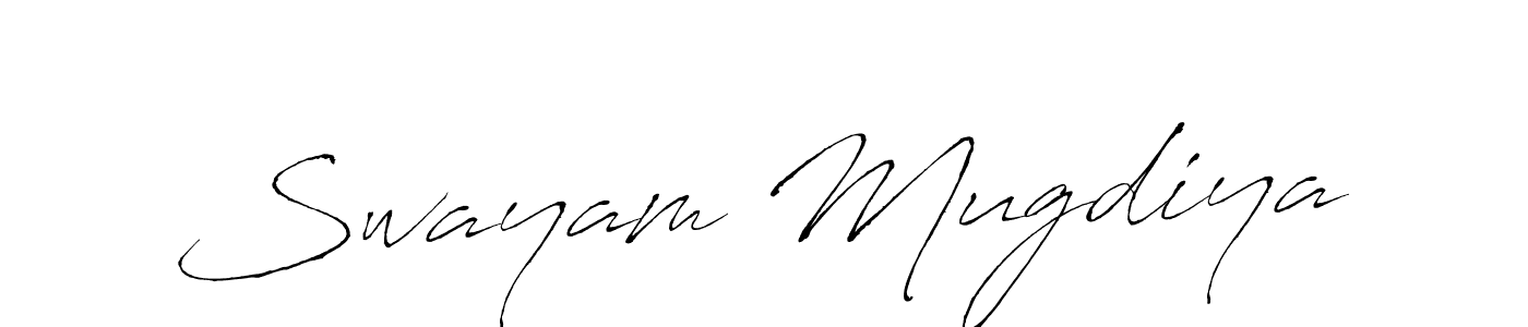 Use a signature maker to create a handwritten signature online. With this signature software, you can design (Antro_Vectra) your own signature for name Swayam Mugdiya. Swayam Mugdiya signature style 6 images and pictures png