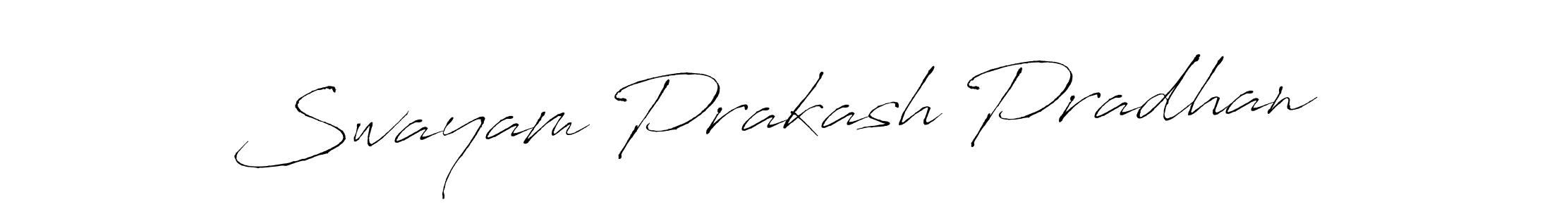 Make a beautiful signature design for name Swayam Prakash Pradhan. With this signature (Antro_Vectra) style, you can create a handwritten signature for free. Swayam Prakash Pradhan signature style 6 images and pictures png