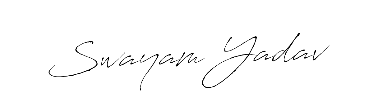 Similarly Antro_Vectra is the best handwritten signature design. Signature creator online .You can use it as an online autograph creator for name Swayam Yadav. Swayam Yadav signature style 6 images and pictures png