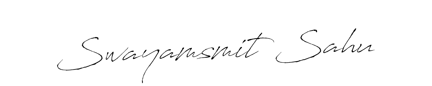 You should practise on your own different ways (Antro_Vectra) to write your name (Swayamsmit Sahu) in signature. don't let someone else do it for you. Swayamsmit Sahu signature style 6 images and pictures png