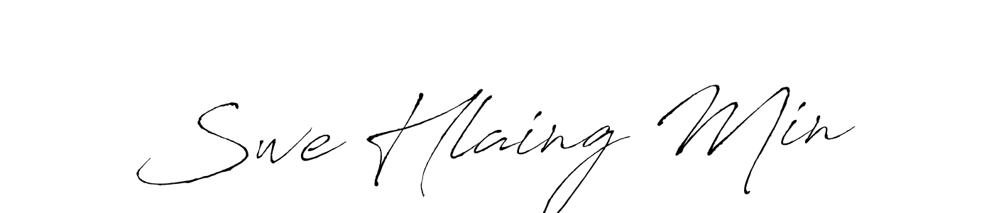 Also You can easily find your signature by using the search form. We will create Swe Hlaing Min name handwritten signature images for you free of cost using Antro_Vectra sign style. Swe Hlaing Min signature style 6 images and pictures png