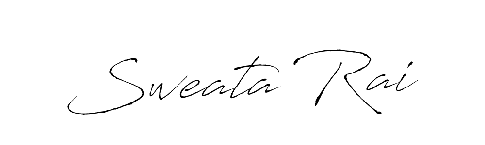 Make a beautiful signature design for name Sweata Rai. With this signature (Antro_Vectra) style, you can create a handwritten signature for free. Sweata Rai signature style 6 images and pictures png