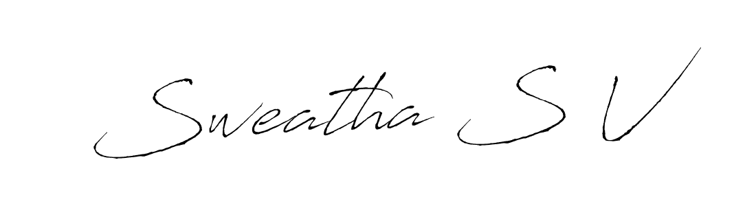 Make a short Sweatha S V signature style. Manage your documents anywhere anytime using Antro_Vectra. Create and add eSignatures, submit forms, share and send files easily. Sweatha S V signature style 6 images and pictures png