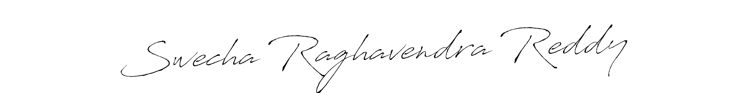 How to make Swecha Raghavendra Reddy name signature. Use Antro_Vectra style for creating short signs online. This is the latest handwritten sign. Swecha Raghavendra Reddy signature style 6 images and pictures png