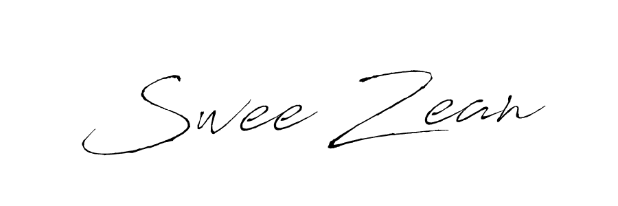 Design your own signature with our free online signature maker. With this signature software, you can create a handwritten (Antro_Vectra) signature for name Swee Zean. Swee Zean signature style 6 images and pictures png